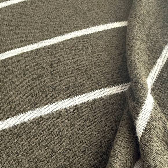 Market Spruce Olive and White Striped Top - Picture 5 of 5